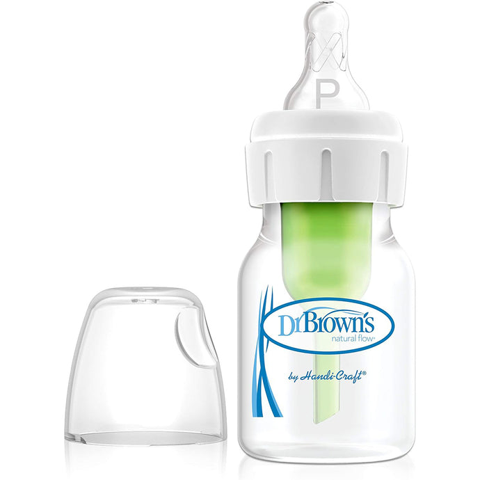 Dr.Brown’s Natural Flow® Anti-Colic Narrow Baby Bottle 60mL with Preemie Flow™ Nipple