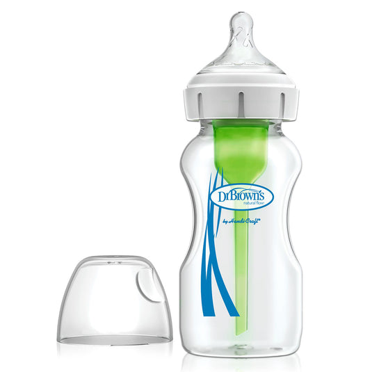 Dr.Brown’s Natural Flow® Anti-Colic Options+™ Wide-Neck Baby Bottle 270mL